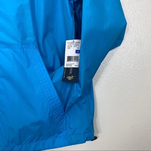 NWT U.S. POLO Logo Windbreaker Jacket SZ XL - Picture 2 of 5